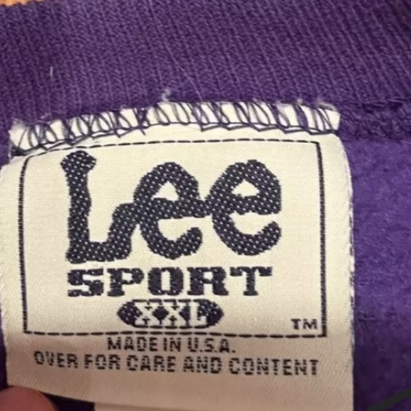 Lee Sport Minnesota Vikings Mens Crewneck Sweatshirt Size 2XL - Picture 2 of 4